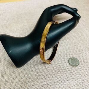 Stella & Dot Gold Be‎ You Always Hinged Bangle